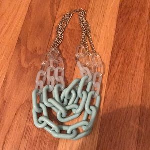 A three tier aqua necklace